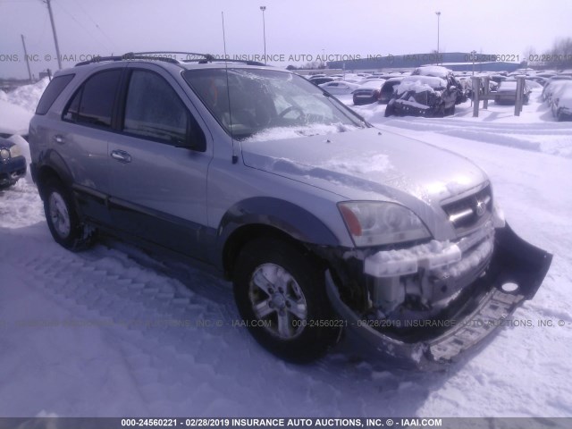 KNDJC733365624526 - 2006 KIA SORENTO EX/LX SILVER photo 1