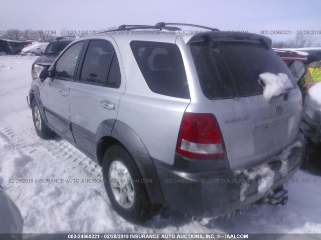 KNDJC733365624526 - 2006 KIA SORENTO EX/LX SILVER photo 3