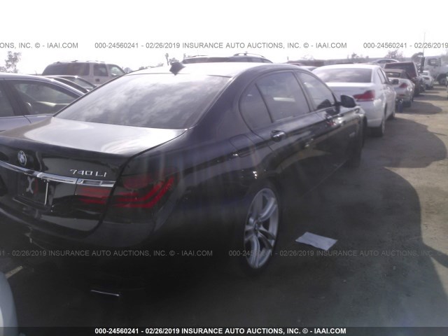 WBAYE4C50DDW22676 - 2013 BMW 740 LI BLACK photo 4