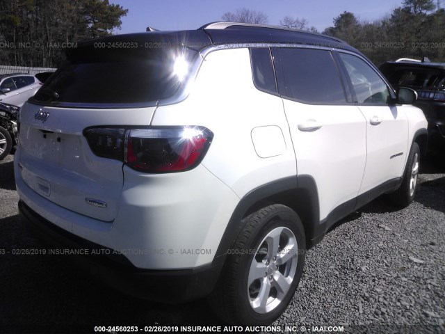 3C4NJDBBXJT162490 - 2018 JEEP COMPASS LATITUDE WHITE photo 4