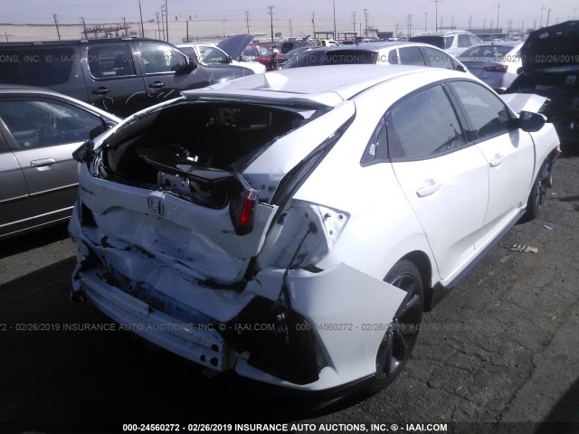 SHHFK7H44HU410820 - 2017 HONDA CIVIC SPORT WHITE photo 4