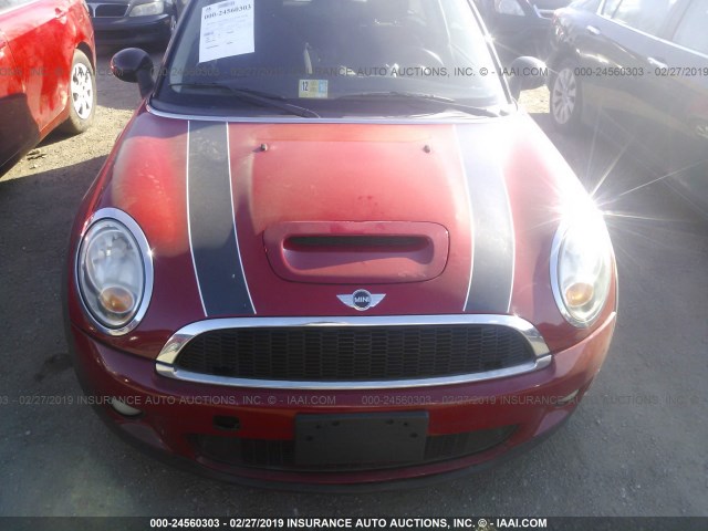 WMWMM33539TP89915 - 2009 MINI COOPER S CLUBMAN RED photo 10