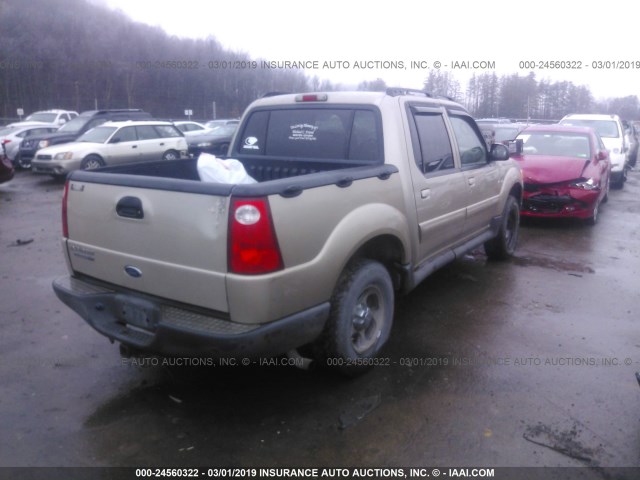 1FMDU77K05UB23377 - 2005 FORD EXPLORER SPORT TR  TAN photo 4