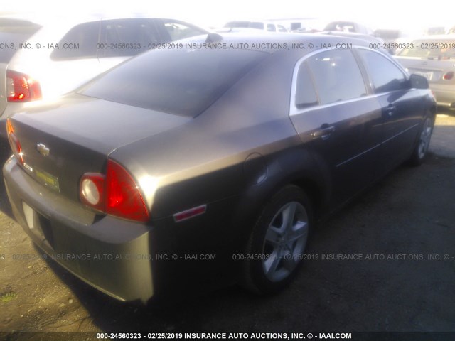 1G1ZB5E02CF308403 - 2012 CHEVROLET MALIBU LS GRAY photo 4