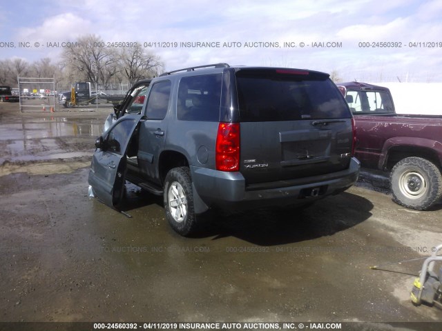 1GKFK13058J237566 - 2008 GMC YUKON TEAL photo 3