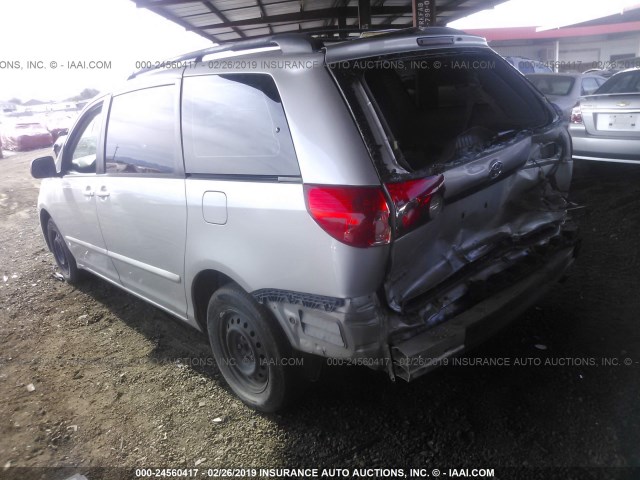 5TDZK23C89S226980 - 2009 TOYOTA SIENNA CE/LE SILVER photo 3