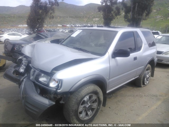 4S2CK57W114309621 - 2001 ISUZU RODEO SPORT GRAY photo 2