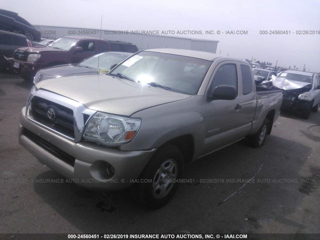 5TETX22N95Z030411 - 2005 TOYOTA TACOMA ACCESS CAB ოქროსფერი ფოტო 2