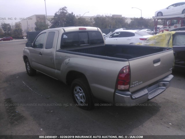 5TETX22N95Z030411 - 2005 TOYOTA TACOMA ACCESS CAB ოქროსფერი ფოტო 3