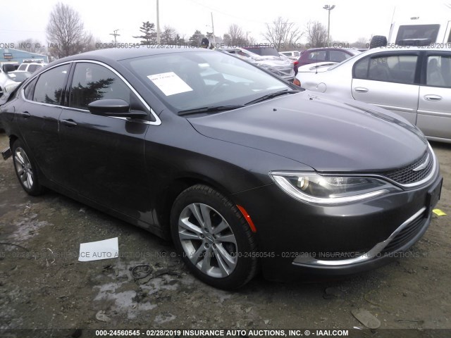 1C3CCCAB2FN602145 - 2015 CHRYSLER 200 LIMITED GRAY photo 1