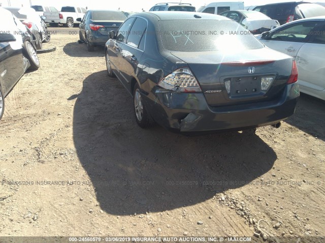 1HGCM56777A057241 - 2007 HONDA ACCORD EX GRAY photo 6