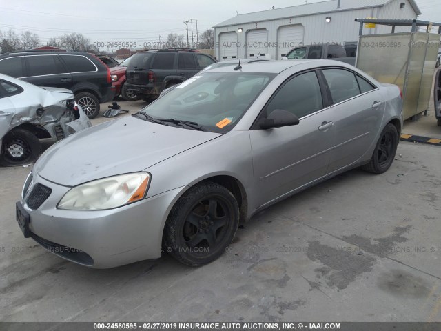 1G2ZG57B584165848 - 2008 PONTIAC G6 SE SILVER photo 2