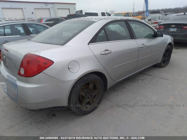 1G2ZG57B584165848 - 2008 PONTIAC G6 SE SILVER photo 4