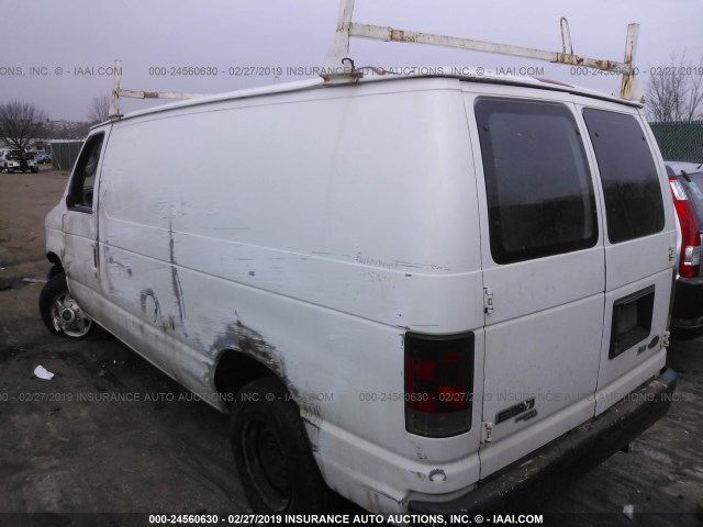 1FTNE1EW5CDA44163 - 2012 FORD ECONOLINE E150 VAN WHITE photo 3