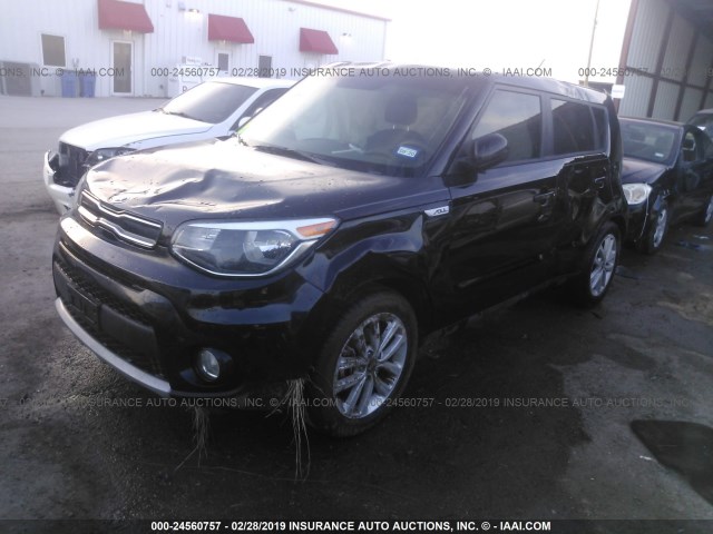 KNDJP3A59K7637409 - 2019 KIA SOUL + BLACK photo 2