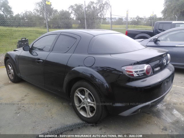 JM1FE17N440134664 - 2004 MAZDA RX8 BLACK photo 3