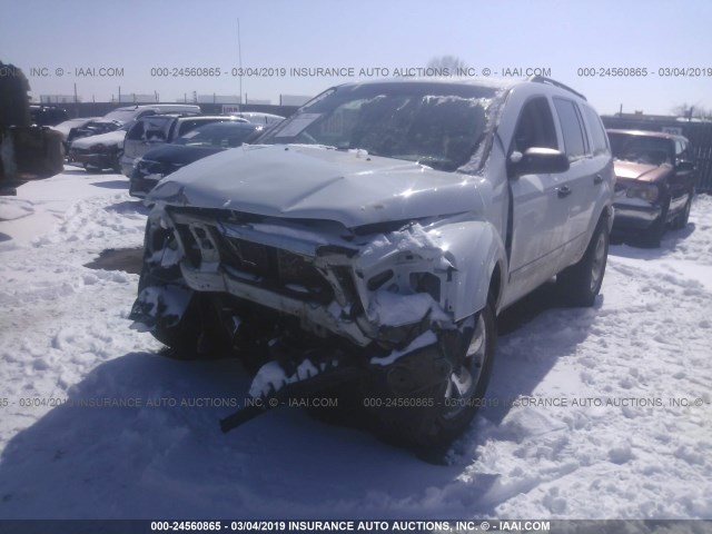 1D4HB48N06F191545 - 2006 DODGE DURANGO SLT WHITE photo 2