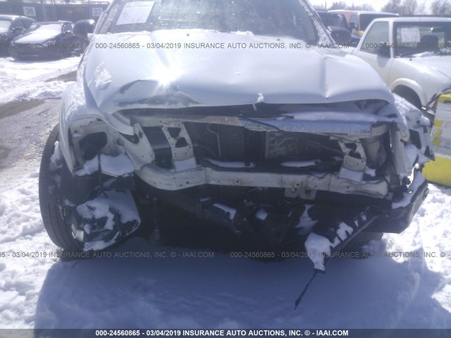 1D4HB48N06F191545 - 2006 DODGE DURANGO SLT WHITE photo 6