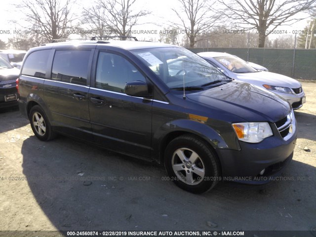 2D4RN5DG3BR721096 - 2011 DODGE GRAND CARAVAN CREW GRAY photo 1