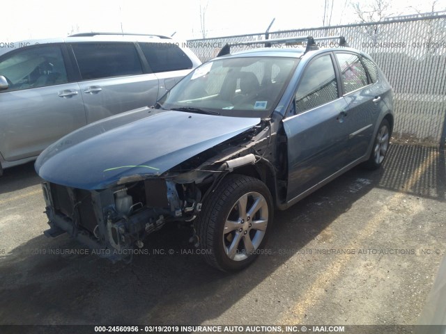 JF1GH63649H808592 - 2009 SUBARU IMPREZA OUTBACK SPORT BLUE photo 2