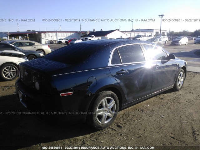 1G1ZG57B88F196892 - 2008 CHEVROLET MALIBU LS BLUE photo 4