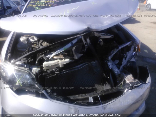 4T1BF1FK8DU279374 - 2013 TOYOTA CAMRY L/SE/LE/XLE 银色 照片 10