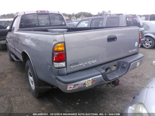 5TBKT4410YS051302 - 2000 TOYOTA TUNDRA SR5 GRAY photo 3