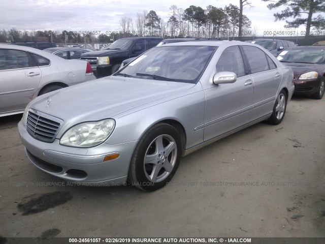 WDBNG70J05A452713 - 2005 MERCEDES-BENZ S 430 SILVER photo 2