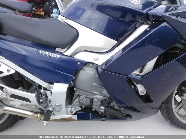 JYARP15E26A001520 - 2006 YAMAHA FJR1300 BLUE photo 8