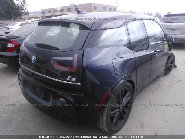 WBY7Z6C53JVB96925 - 2018 BMW I3 BEV/S GRAY photo 4