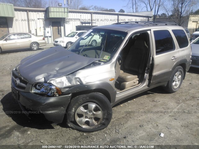 4F2CU081X1KM30607 - 2001 MAZDA TRIBUTE LX/ES GOLD photo 2