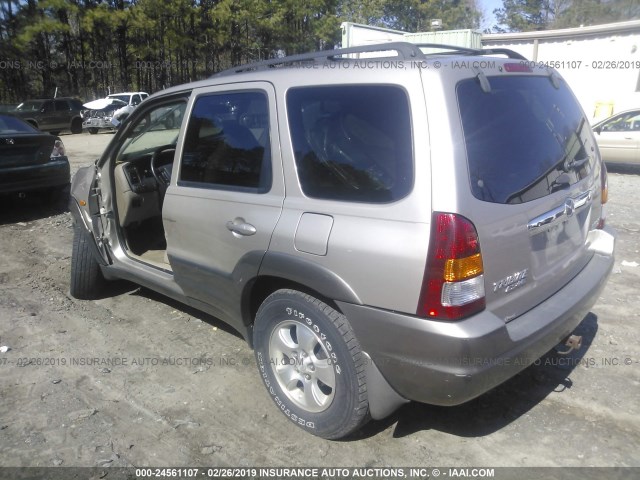 4F2CU081X1KM30607 - 2001 MAZDA TRIBUTE LX/ES GOLD photo 3