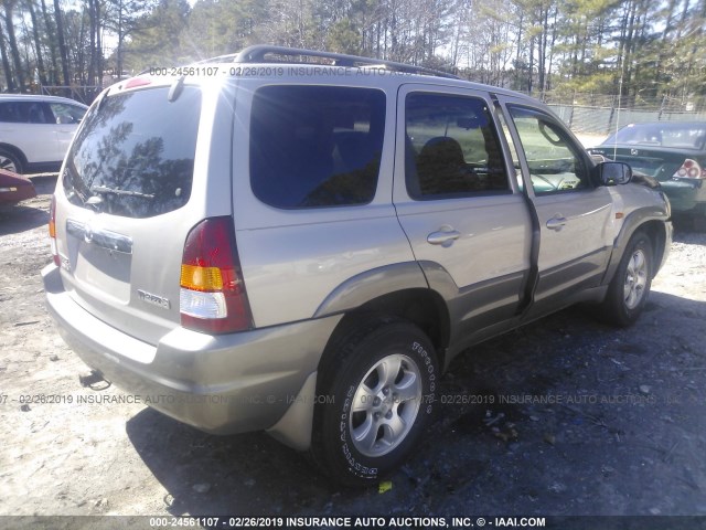 4F2CU081X1KM30607 - 2001 MAZDA TRIBUTE LX/ES GOLD photo 4