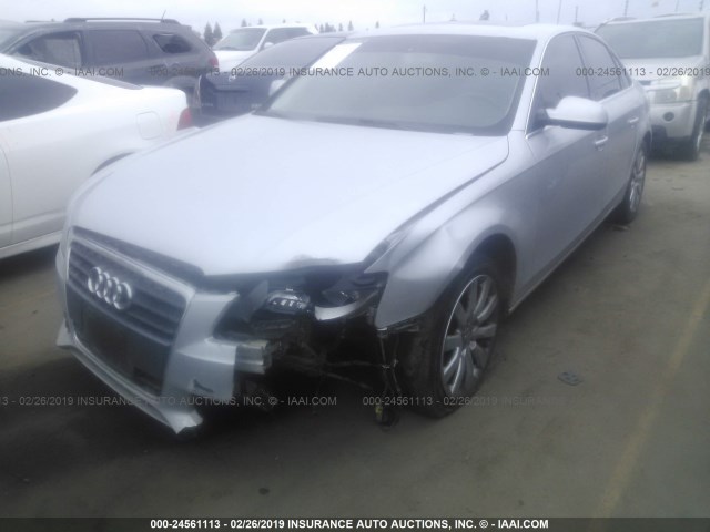 WAUEFAFL8BN050546 - 2011 AUDI A4 PREMIUM PLUS GRAY photo 2