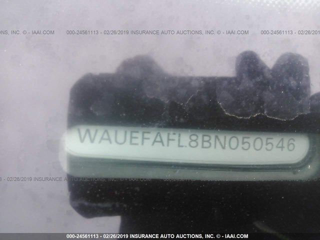 WAUEFAFL8BN050546 - 2011 AUDI A4 PREMIUM PLUS GRAY photo 9