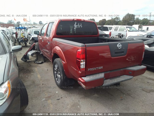 1N6AD0ER6CC443043 - 2012 NISSAN FRONTIER S/SV/SL/PRO-4X RED photo 3