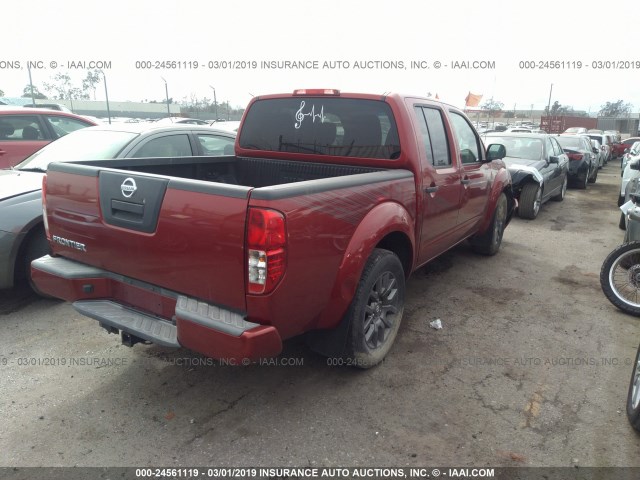 1N6AD0ER6CC443043 - 2012 NISSAN FRONTIER S/SV/SL/PRO-4X RED photo 4