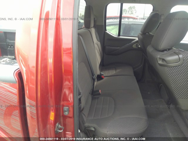 1N6AD0ER6CC443043 - 2012 NISSAN FRONTIER S/SV/SL/PRO-4X RED photo 8