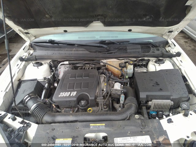 1G1ZT528X5F292977 - 2005 CHEVROLET MALIBU LS WHITE photo 10