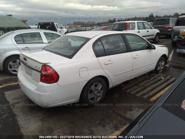 1G1ZT528X5F292977 - 2005 CHEVROLET MALIBU LS WHITE photo 4