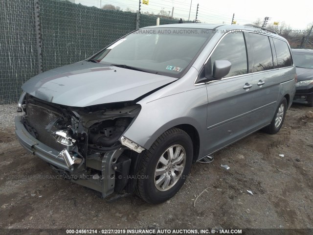 5FNRL38768B103633 - 2008 HONDA ODYSSEY EXL GRAY photo 2