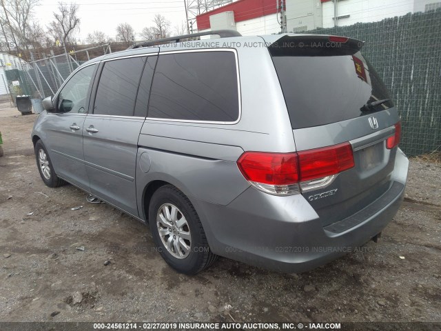 5FNRL38768B103633 - 2008 HONDA ODYSSEY EXL GRAY photo 3