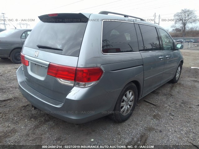 5FNRL38768B103633 - 2008 HONDA ODYSSEY EXL GRAY photo 4