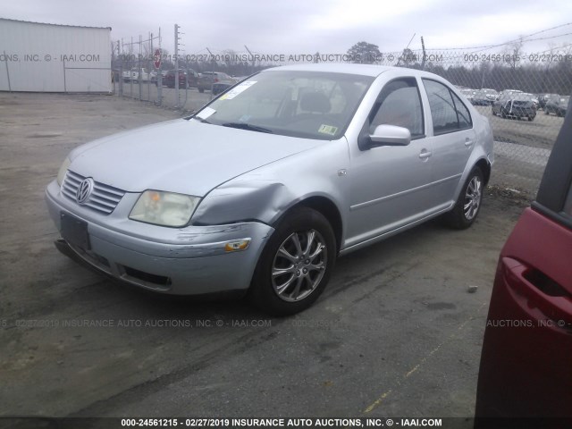 3VWRK69M23M055509 - 2003 VOLKSWAGEN JETTA GL SILVER photo 2