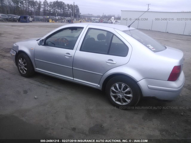 3VWRK69M23M055509 - 2003 VOLKSWAGEN JETTA GL SILVER photo 3