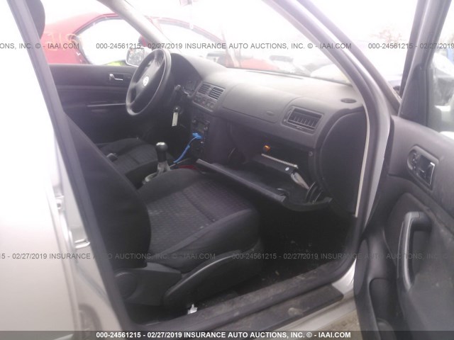 3VWRK69M23M055509 - 2003 VOLKSWAGEN JETTA GL SILVER photo 5