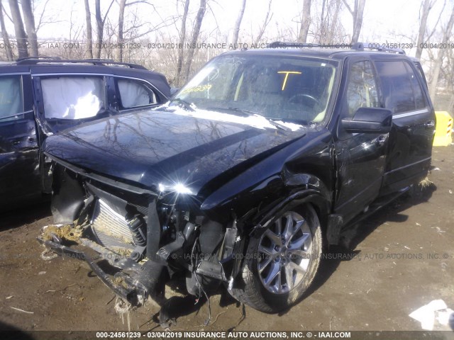 1FMJK2AT9HEA64714 - 2017 FORD EXPEDITION EL LIMITED შავი ფოტო 2