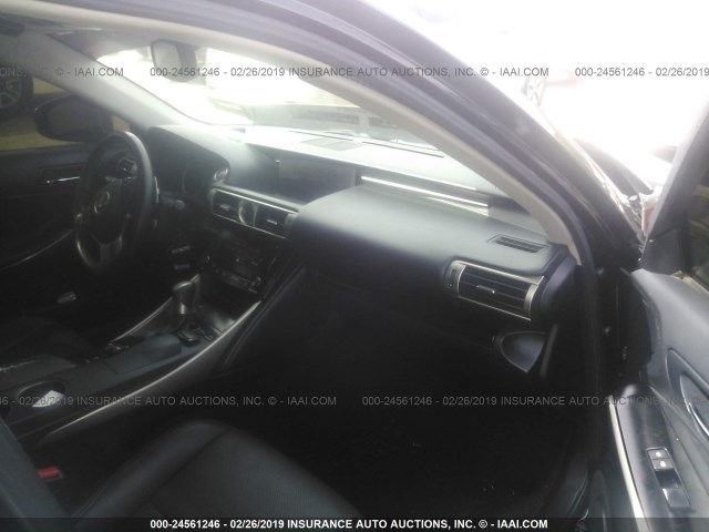 JTHBF1D26E5004491 - 2014 LEXUS IS 250 BLACK photo 5