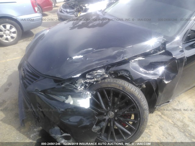 JTHBF1D26E5004491 - 2014 LEXUS IS 250 BLACK photo 6