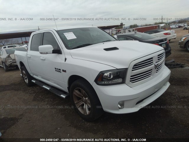 1C6RR6MT7ES326935 - 2014 RAM 1500 SPORT WHITE photo 1